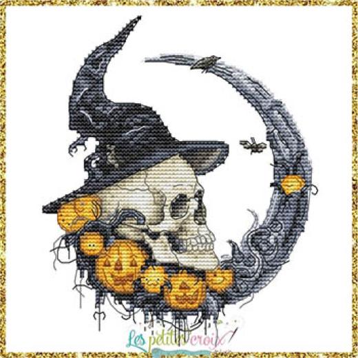 Halloween Moon - Les Petites Croix De Lucie (Stickvorlage)