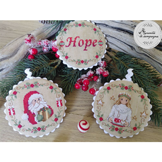 Decori Per LAlbero 3 - Serenita Di Campagna (Stickvorlage)