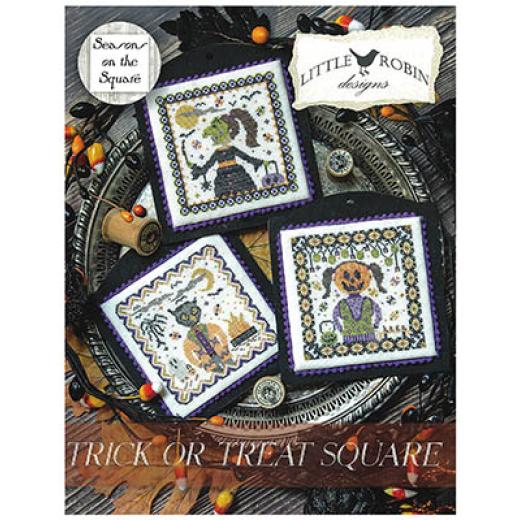 Trick Or Treat Square - Little Robin Designs (Stickvorlage)