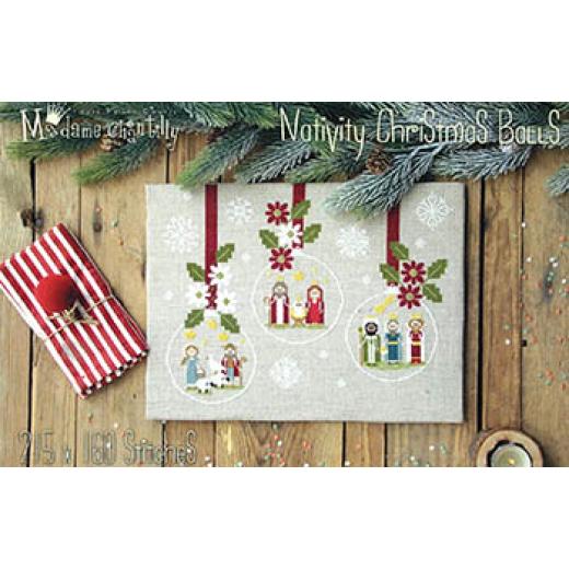 Nativity Christmas Balls - Madame Chantilly (Stickvorlage)