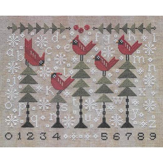 Chilly Cardinals Sampler - Artful Offerings (Stickvorlage)