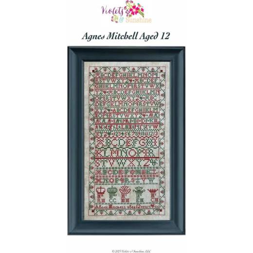 Agnes Mitchell Aged 12 - Violets & Sunshine, LLC (Stickvorlage)