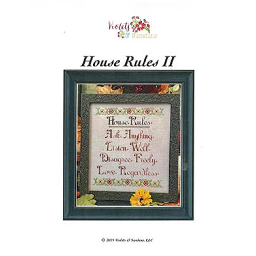 House Rules II - Violets & Sunshine, LLC (Stickvorlage)