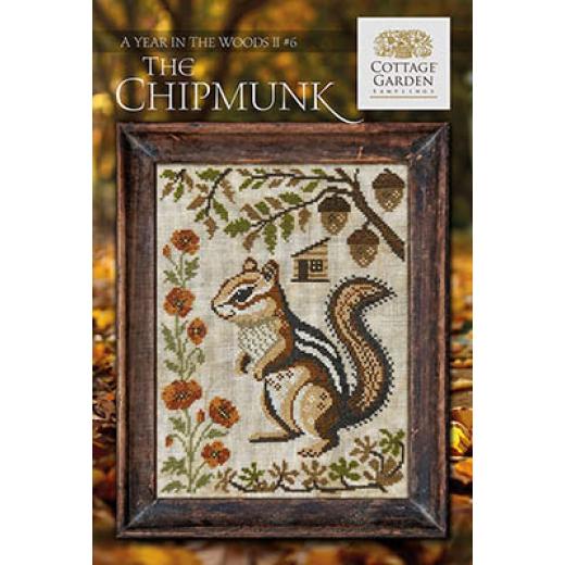 In The Woods II - Chipmunk 6 - Cottage Garden Samplings (Stickvorlage)