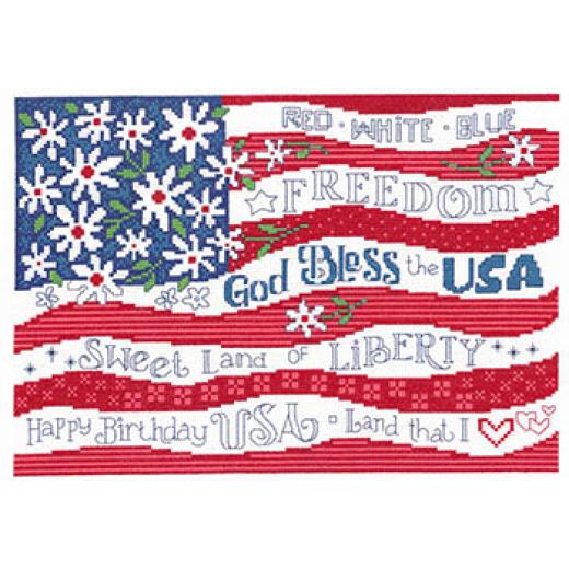 Red, White & Bloom - Imaginating (Stickvorlage)