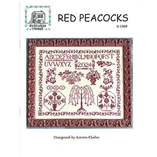 Red Peacocks - Rosewood Manor Designs (Stickvorlage)