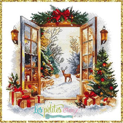 Christmas Window 2025 - Les Petites Croix De Lucie (Stickvorlage)