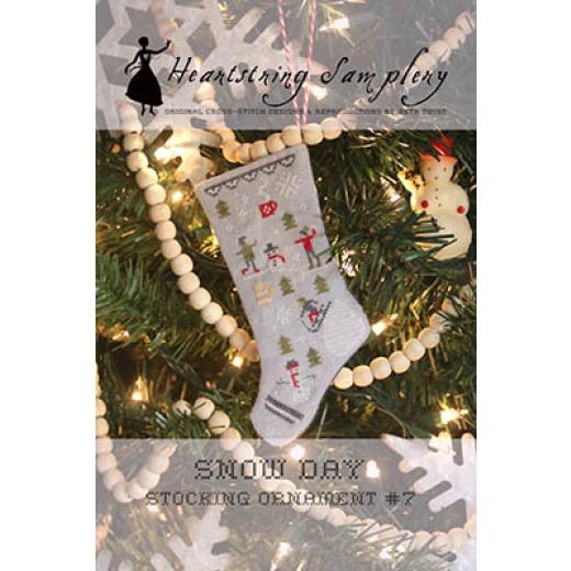 Snow Day Stocking Ornament - Heartstring Samplery (Stickvorlage)