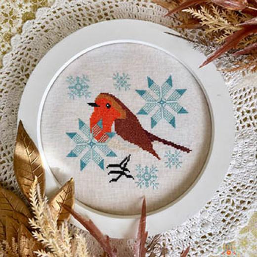 Robin In Winter - Yasmins Made With Love (Stickvorlage)
