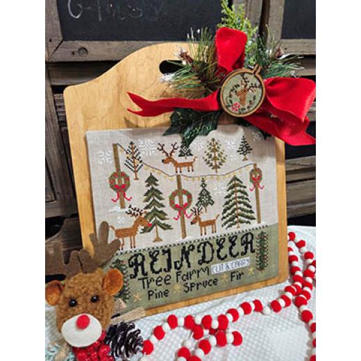 Reindeer Tree Farm - Quaint Rose Needle Arts (Stickvorlage)