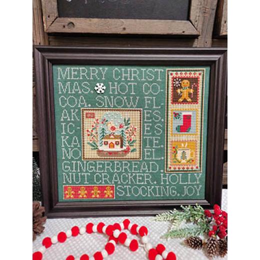 Mixed Media Needleart - Retro Christmas - Quaint Rose Needle Arts (Stickvorlage)