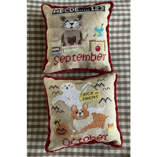 Dogs Of The Month - September & October - Romys Creations (Stickvorlage)