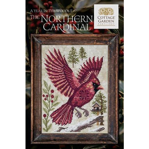 In The Woods II - Northern Cardinal 7 - Cottage Garden Samplings (Stickvorlage)
