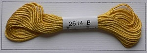 Soie dAlger Seidenstickgarn - Farbe 2514 gelb extra