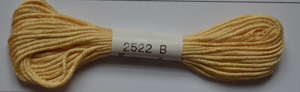 Soie dAlger Seidenstickgarn - Farbe 2522 gelb orange extra