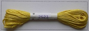 Soie dAlger Seidenstickgarn - Farbe 2523 gelb orange extra
