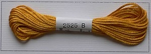 Soie dAlger Seidenstickgarn - Farbe 2525 gelb orange extra