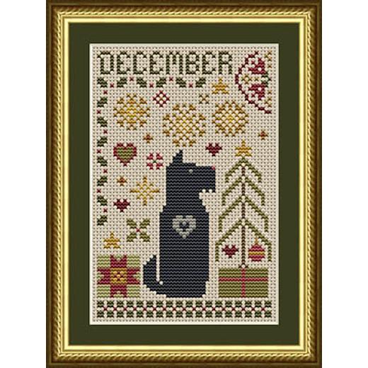 Scottie December Dog - Happiness Is Heartmade (Stickvorlage)