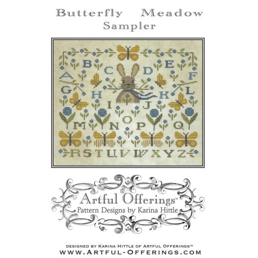 Butterfly Meadow Sampler - Artful Offerings (Stickvorlage)