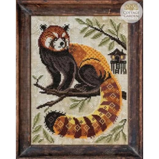 In The Woods II - Red Panda 9 - Cottage Garden Samplings (Stickvorlage)