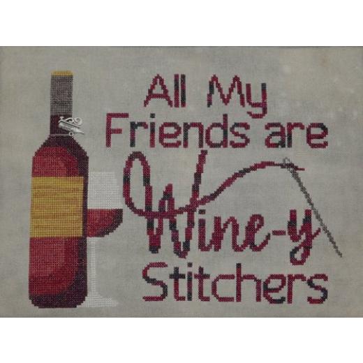 Barefoot Needleart - Wine-y Stitchers