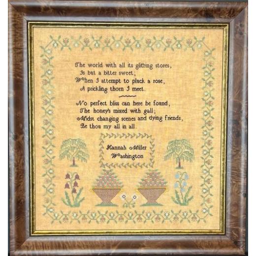 Queenstown Sampler Designs - Hannah Miller 1820