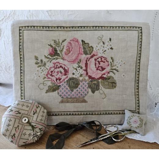 Samplers Not Forgotten - Peony Pocket And Accessories