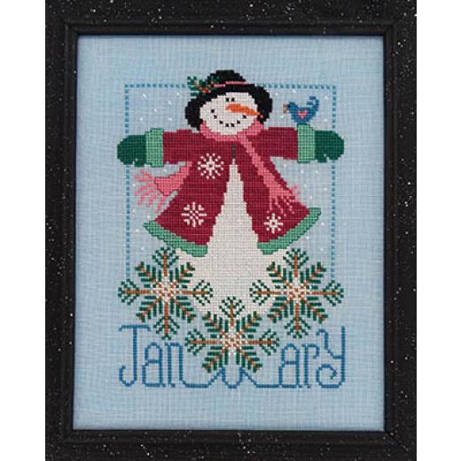 January Snowman - Vals Stuff (Stickvorlage)
