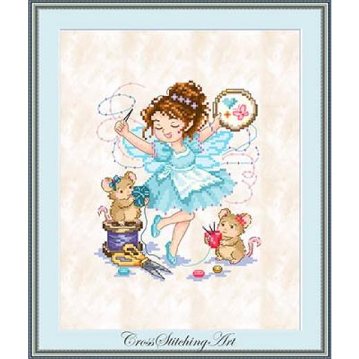 Cross Stitching Art - Rosie