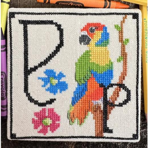 Luhu Stitches - Animal Alphabet Series - Polly Parrot
