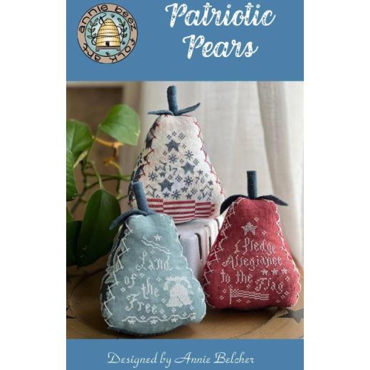 Annie Beez Folk Art - Patriotic Pears