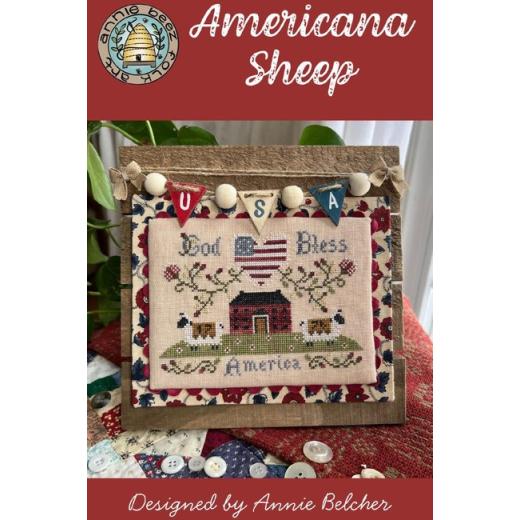Annie Beez Folk Art - Americana Sheep