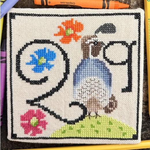 Luhu Stitches - Animal Alphabet Series - Quentin Quail