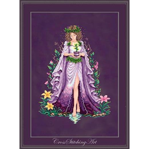 Cross Stitching Art - Mira, Priestess Of Earth
