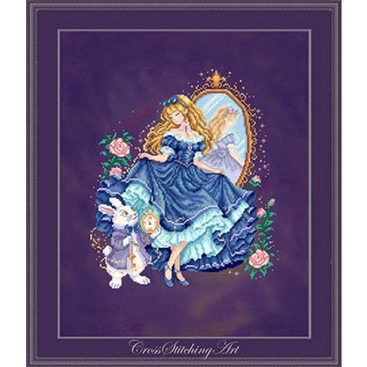 Cross Stitching Art - Alice, Midnight Reverie