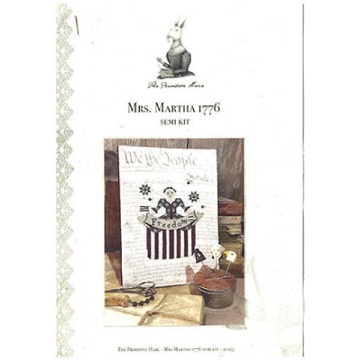 The Primitive Hare - Mrs. Martha 1776 Semi Kit (w/fabric)