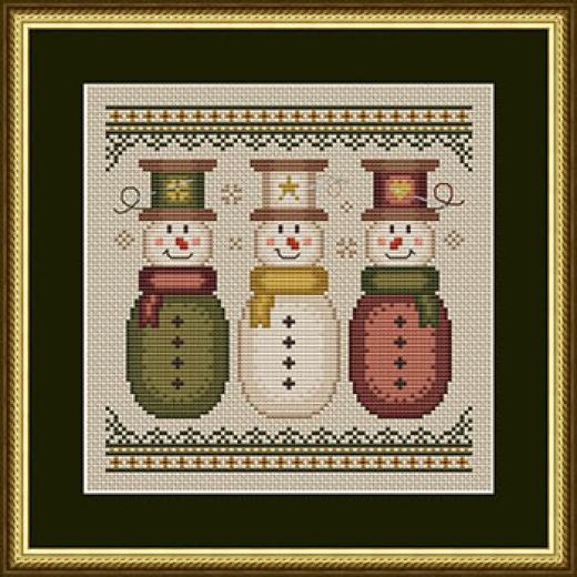 Happiness Is Heartmade - Sew Merry Snowmen