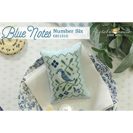October House Fiber Arts - Blue Notes - Number Six
