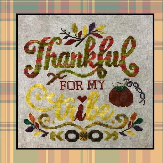 Stickvorlage Barefoot Needleart - Thankful For My Tribe