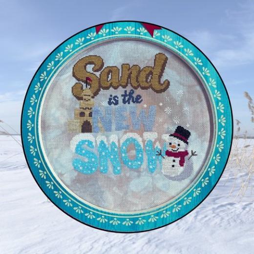 Stickvorlage Barefoot Needleart - Sand Is The New Snow