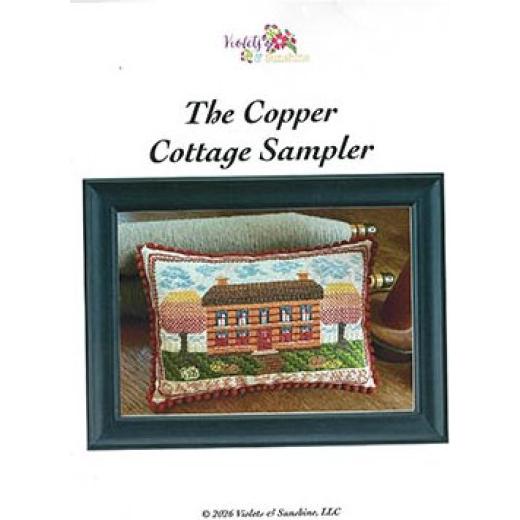 Stickvorlage Violets & Sunshine - Copper Cottage Sampler