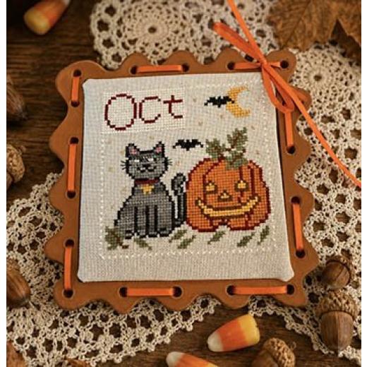 Stickvorlage Romy's Creations - 12 Months With Romy & Sandy - October