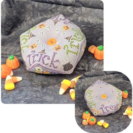 Stickvorlage Wildflower Stitching - Trick Or Treat Biscornu