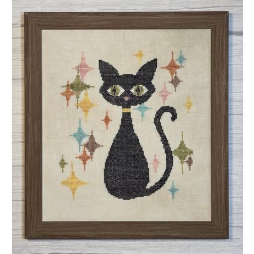 Stickvorlage Wildflower Stitching - Samantha (Mid-Century Feline)