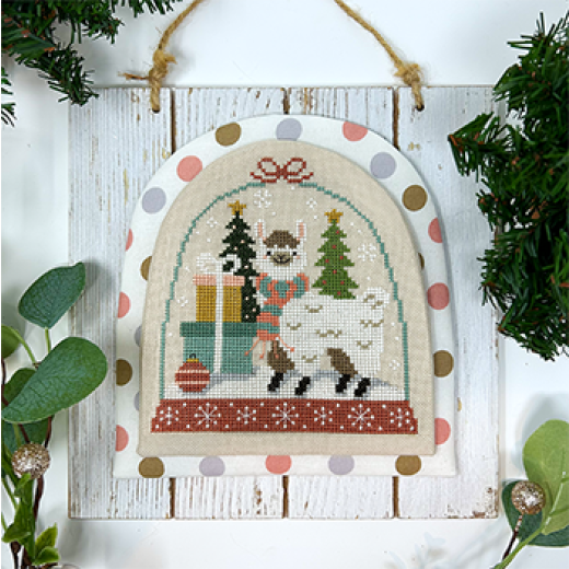 Tiny Modernist - Winter Forest Snowglobe Llama