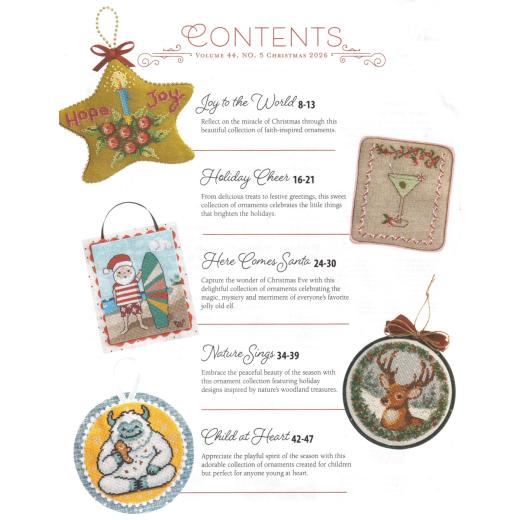 Stickvorlage Just Cross Stitch - Christmas Ornaments 2026