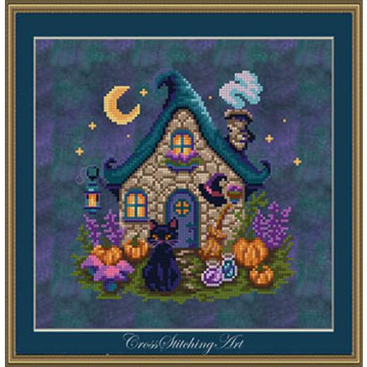 Stickvorlage Cross Stitching Art - Mooncap Cottage