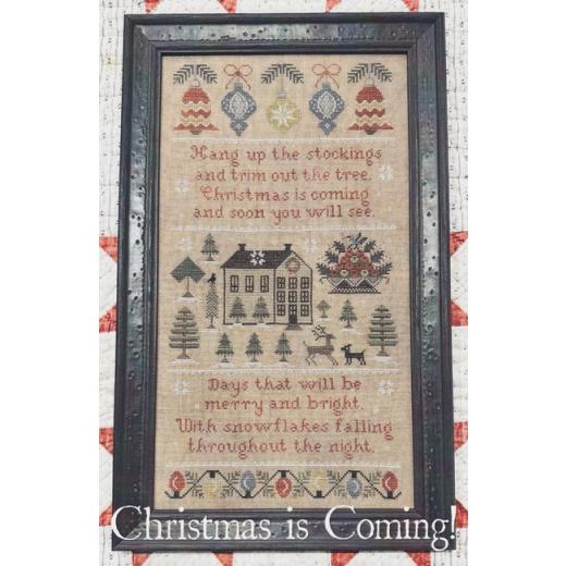 Stickvorlage The Scarlett House - Christmas Is Coming Sampler