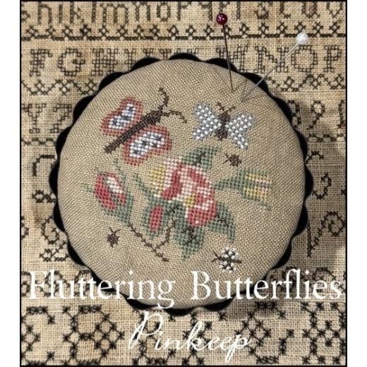 Stickvorlage The Scarlett House - Fluttering Butterflies Pinkeep