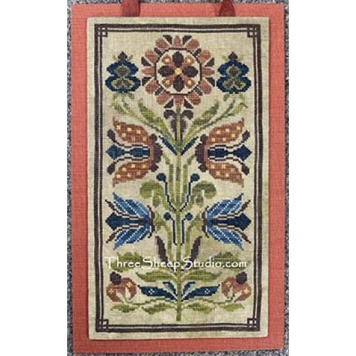 Stickvorlage Three Sheep Studio - Choirbook Fraktur